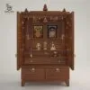 Wooden Pooja Mandir for Home with Doors