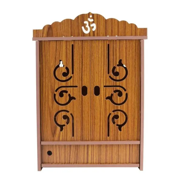 Wooden Small Temple with Door for Home