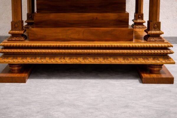 Wooden South Indian Mandir Design for Home