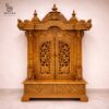 Wooden Temple for Home Design with Door By Shalvika Living Innovations