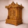 Wooden Temple for Home Design with Door By Shalvika Living Innovations