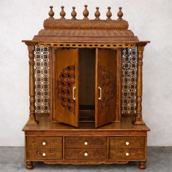 Wooden Venkateshwar Temple for Home