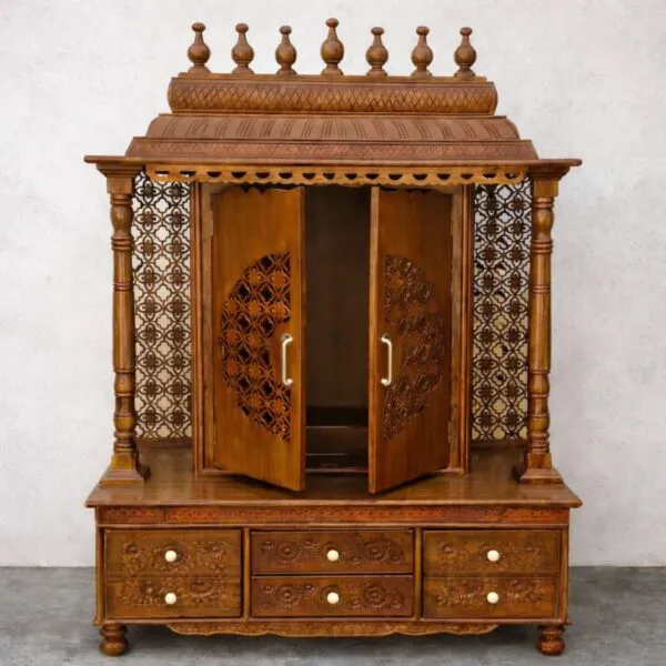 Wooden Venkateshwar Temple for Home