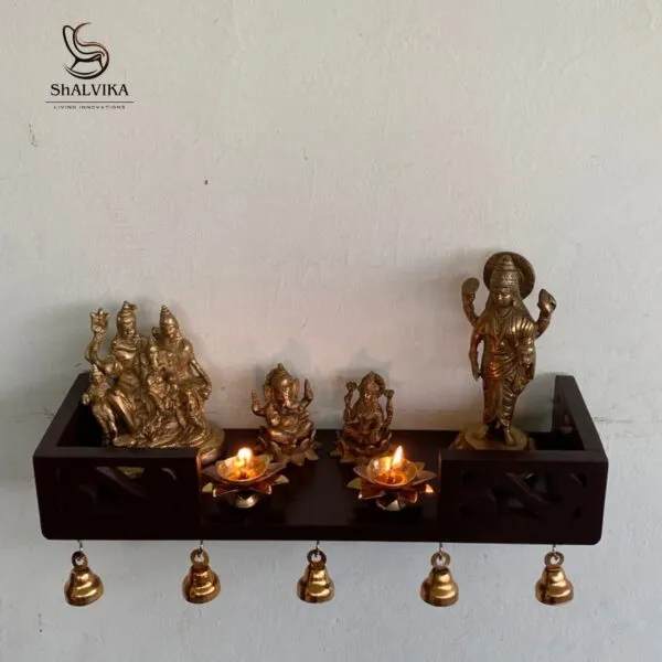 Wooden Wall Pooja Mandir for Home – By Shalvika Living Innovations